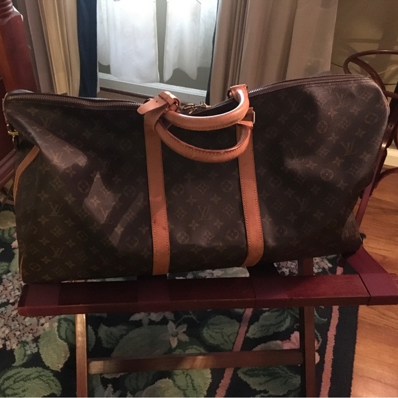 LOUIS VUITTON BANDOULIERE KEEPALL DUFFLE BAG 60 - Picture 2 of 14